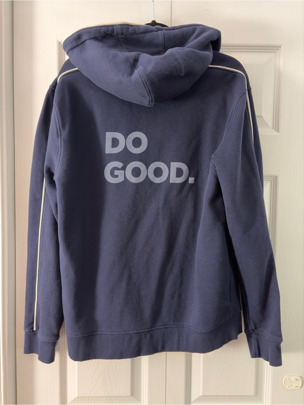 Cotopaxi Size Medium Navy Blue Jacket Full Zip Hoodie “Do Good”